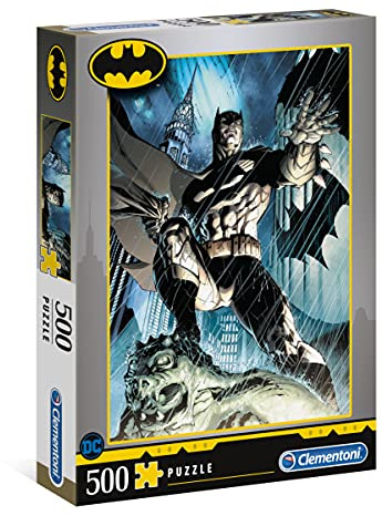 Clementoni 35088 Batman – Puzzle 500 Teile, buntes Geschicklichkeitsspiel für die ganze Familie, Erwachsenenpuzzle ab 9 Jahren