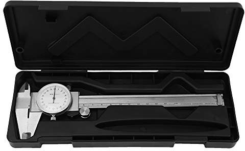 Pied à coulisse à cadran, large application en acier au carbone pied à coulisse 0-150mm, matériel de bricolage antirouille pour le matériel de mesure instrument de mesure outils de bricolage