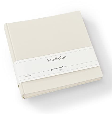 Semikolon 369088 Foto-Album Classic Event Wedding Edition - 24 x 23 cm - 60 Seiten cremefarben - chamois sand