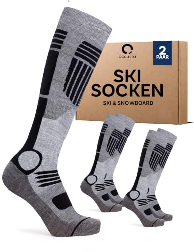 Occulto Calcetines Esqui para Hombre 2 pares, 4 Pares (modelo: Felix)