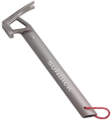 YIWENG Outdoor Camping Tent Hammer Stainless Steel Tent Nail Puller Tent Peg Accessory,Tent Peg Driver