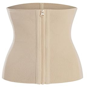 xjdagaoge Fascia Postpartum, Cintura Addominale Postpartum, Cintura Addominale Postpartum, Modellatore in Vita con Cerniera, Trainer in Vita for Le Donne, Fascia Addominale Postpartum(Beige,Large)