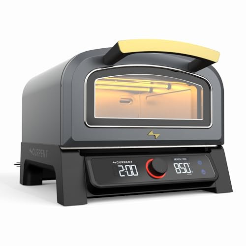 CurrentÂź Model P Smart Electric Pizza Oven, 12-Inch Stone, Slate