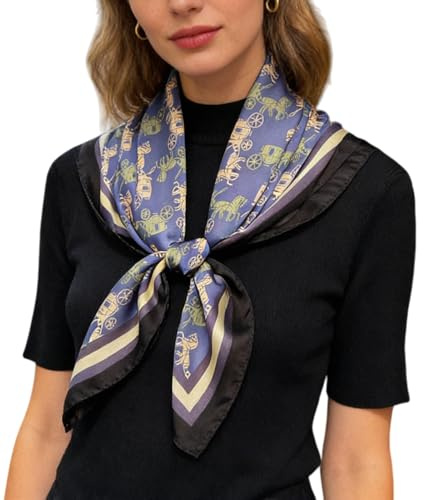 Traziewell Satin Silk Hair Wrap for Sleeping Head Scarfs for Women Men Square Scarves