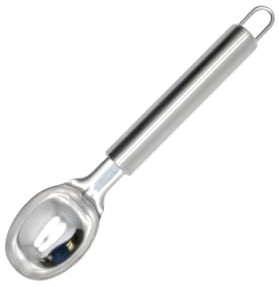 Fackelmann Elemental Cuchara Servir, Masa Galletas, Cogedor Bola Helado, Acero Inoxidable Mango Tubular 19cm, 1ud