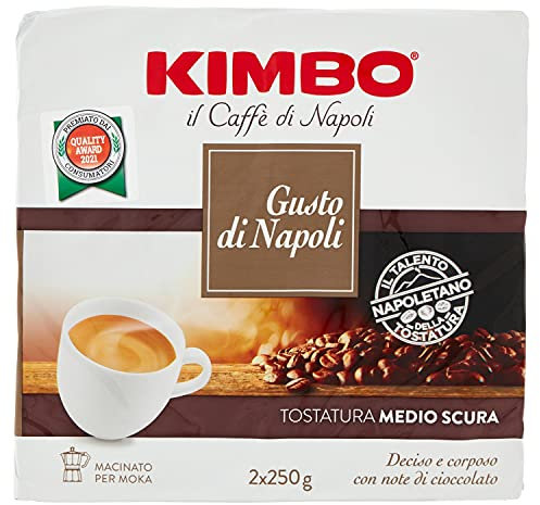 Kimbo Gusto di Napoli 4 x 250g (1kg) Ground coffee dark roast