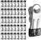 LOYONAL Metal Clothes Pegs For Washing Line Strong - 40 Stainless Steel Clothes Pegs - With Rubber Coating No Mark Washing Pegs - Heavy Duty Clothes Pegs For Laundry Drying (Black)