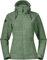 Bergans Hareid Fleecejacke Damen grün