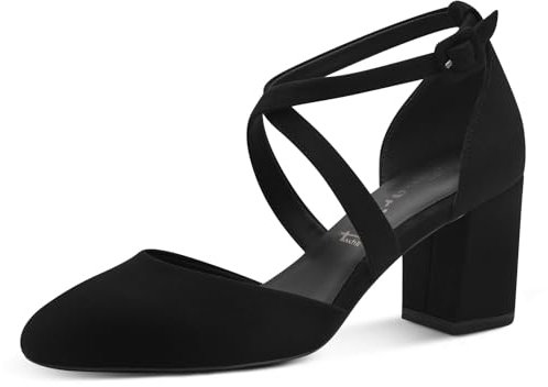 Tamaris Damen Pumps Vegan schwarz 37