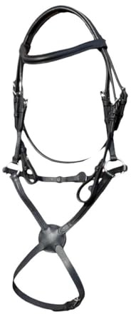 Countrypride STARLIGHT BASIC GRACKLE LEATHER BRIDLE WITH REINS SIZE FULL -SHET BLACK AND BROWN (Full, Black)