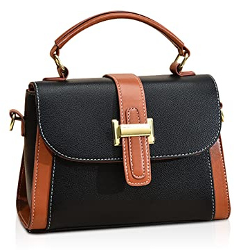 NICOLE & DORIS Petit Sac à Main Femme Bandoulière Crossbody à Rabat D'épaule en PU Cuir Messenger Fille Multicolores