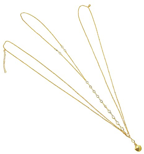 Kristall Magkedjor Midjekedjor Kroppskedjor, Guld Paljetter, Smycken för Kvinnor och Flickor, 50+10cm, Plast, Zirkon