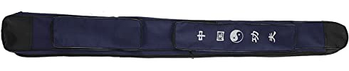 MUNEFE Sac D'épée d'arts Martiaux, Sac De Transport pour Épée De Taichi, Etui Katana, Sac pour Épée en Toile Simple Épaisseur pour Stocker Les épées (Bleu)