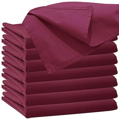 Glatte Bettlaken ohne Gummizug Bettlaken 140 x 200 cm Bordeaux Uni Baumwolle Einfache Klassische Hotel Bettücher ohne Spanngummi Laken Leintuch Haushaltstuch Doppelbett Singles Einzelbett
