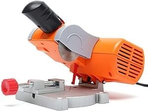 MEHOOSPVN Mini Table Saw - 0-45° Adjustable Cut Off Machine, 90W Saw, Plastic & Metal Cutter, 7800r/min for Cutting Metal & Wood
