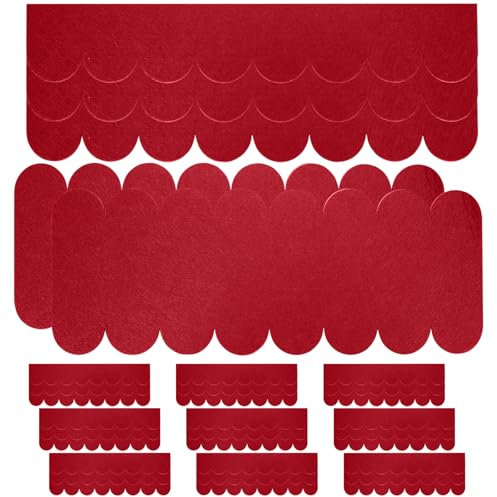 32 Pezzi Tegole Bituminose Autoadesive per Casette Uccelli, Copertura Impermeabile Mini Tetti per Nidi, Hotel Insetti, Conigliere - Rosso(30x5 cm/30x11 cm)