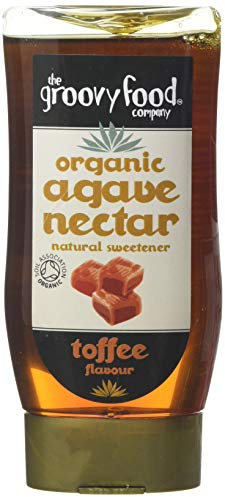 The Groovy Food Company, Organic Agave Nectar Toffee Flavour 250ml, (Bundle of 3)