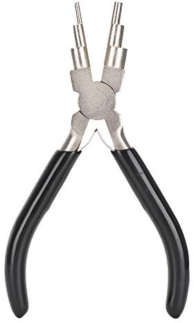 Alicates para anillos de seguridad, alicates de 6 secciones con punta redonda, alicates de precisión, herramientas de reparación caseras hechas a mano con mangos antideslizantes