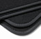 teileplus24 BV566 Velours Fußmatten kompatibel mit Nissan Qashqai 3 J12 ab Bj. 2021- Trittschutz Fahrermatte, Naht:Schwarz