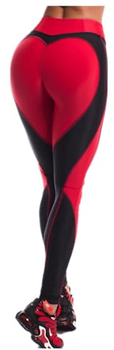 Gellmall Damen Butt Leggings High Waist Herz-Po Yoga Hose Jogginghose Push Up Fitnesshose Frauen Leggins Gym Workout Tights Weich Elastisch Sporthose XL