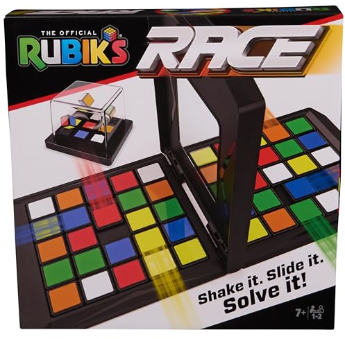 Rubik’s Cube, Rubik's Race, Classic Fast-Paced Puzzle Strategy Sequence Board Game, Problem-Solving Brain Teaser, Color-Matching Game, 2 Players, Packaging May Vary, Easter Gift, Ages 7 & Up