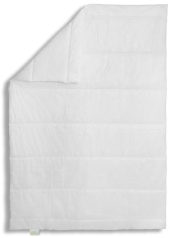 Bodyprotect Ganzjahresdecke 155 x 220 cm, Bettdecke Ecoline, medium Steppdecke, waschbar, Made in EU, Allergiker geeignet, weiß