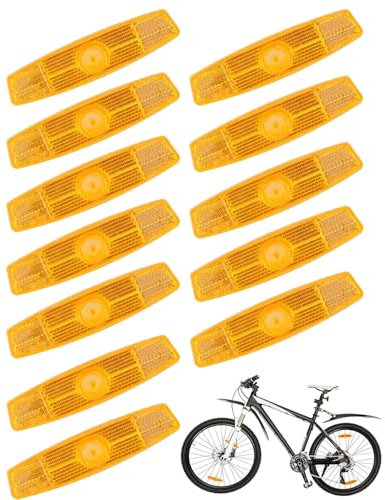 AORHOFJ 12 Stück Fahrrad Speichenreflektoren, Fahrrad-Rad Reflektoren, Speichen Reflektoren für Mountainbike Rennrad Stadtrad,speichenreflektoren Fahrrad,Reflektoren Fahrrad