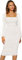 Haibang Robe de Soiree Femme Sexy Robe Moulante en Maille à Manches Longues et Col Carré Mini Robes Courtes Élégante Robe pour Cocktail Party Fête Club Bal Mariage Soirée