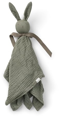 Elodie Details cozy Baby Comforter Cuddle Blanket Blinkie, essentials for Infant Babies and Toddlers, Newborn Gifts for Birthday Baby Shower in 100% Oeko-Tex Extra Soft Organic Cotton - Hazy Jade