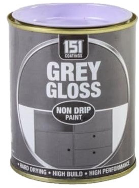 SDMAX Grey Gloss Non-Drip Paint, Hard Drying, Non-Cracking, Durable And Long-Lasting Performance, Easy To Use, Compact And Portable, Interior & Exterior Use, 300ml (1PCS)