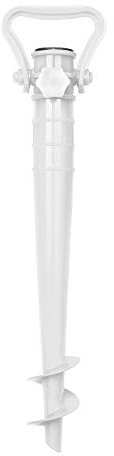 Sekey Beach Umbrella Sand Anchor,Umbrella Ground Spike,Parasol Holder for 19-32mm Pole,White