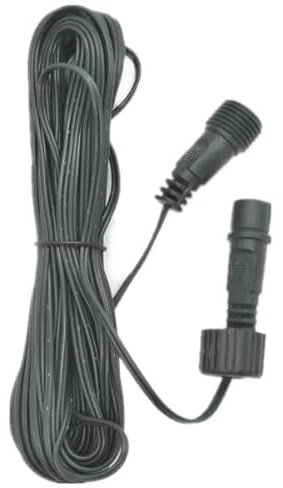 JnDee - Cavo di prolunga per catena di luci, 10 m, 2 pin, funziona con la maggior parte delle luci e delle luci cicle