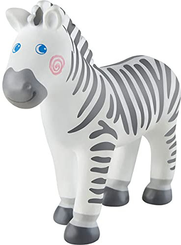 HABA 304753- Little Friends – Zebra, Tierfigur aus strapazierfähigem Kunststoff für Lange Spielfreude, ab 3 Jahren