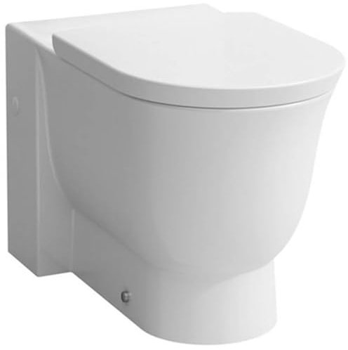 LAUFEN The New Classic Stand-WC Kombination, Tiefspüler, spülrandlos, H8248587570001, Farbe: weiß matt