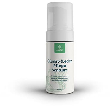 Mousse d'entretien pour cuir véritable, cuir synthétique, synthétique imprégnée, rafraîchit et nourrit pour chaussures, sacs, sièges en cuir, canapé, canapé (125 ml)