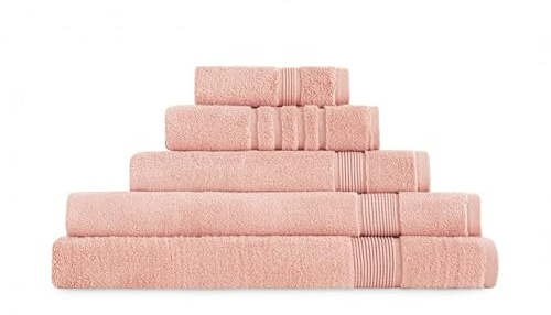 Juego de toallas de Baño 3 Piezas, 1 Toalla de Baño 70x140 cm, 1 Toalla de Lavabo 50x100 cm, 1 Toalla de Tocador 30x50 cm – 100% Algodón 600 Gramos/m2, Zero Twist más Suave y absorbente. (Nude)