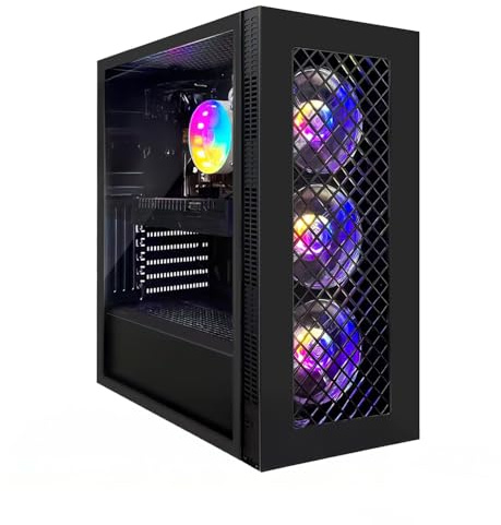 STGsivir Gaming PC, GeForce RTX 2060 Super 8GB GDDR6,Core i7 8th bis zu 4.1 Ghz,32GB DDR4,1TB SSD,WLAN6,BT5.0,RGB Lüfter x3,Windows11 Pro,Gamer PC Computer Desktop