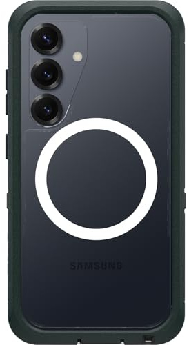 OtterBox Defender Series XT Clear Hülle mit Magneten für Samsung Galaxy S25, stoßfest, Ultra-robust, schützende Hülle, 7X getestet nach Militärstandard, Grün