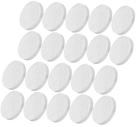 WESIEVYA 20 Pcs Tabletop Fire-pit Ceramic Wool Wick Fireplaces Cores Burner Ceramic Fiber Insulation Wicks for Bioethanol Fire Bowls Indoor Outdoor