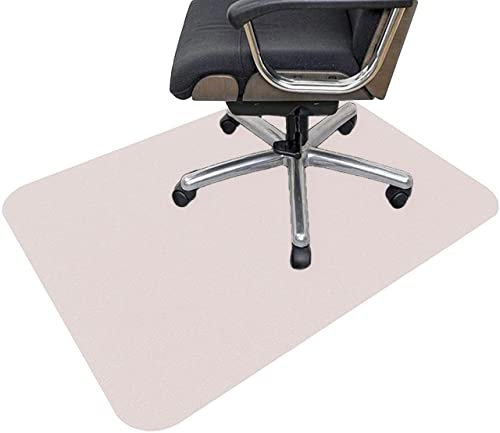 Tappetino antiscivolo resistente per sedia da ufficio per pavimenti duri, 80 x 140 cm, protegge i pavimenti dalle sedie a rotelle, ideale per casa e ufficio, colore bianco cammello