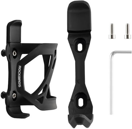 ROCKBROS Portabidón de Bicicleta, Portabotellas para MTB con Abertura Lateral, Soporte de Vaso Negro para Bicicleta Carretera, Accesorios para Bicicletas
