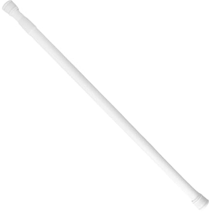 Barra Para Cortina Ducha Extensible Aluminio Blanco 70 a 125 cm.