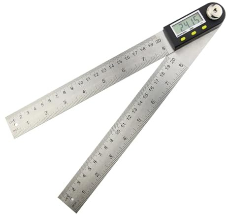Digital gradskiva Goniometer Elektroniska snickarverktyg Vinkelfinnare Multivinkelmätare Linjal vinkelmätare(Protractor Black P3)