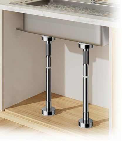 DFGHNBVC Supports De Lavabo Réglables, Installation sous Plan pour Lavabos De Cuisine Et De Salle De Bain, Ensemble De 2 Pièces, 5580 Cm, 5580 Cm