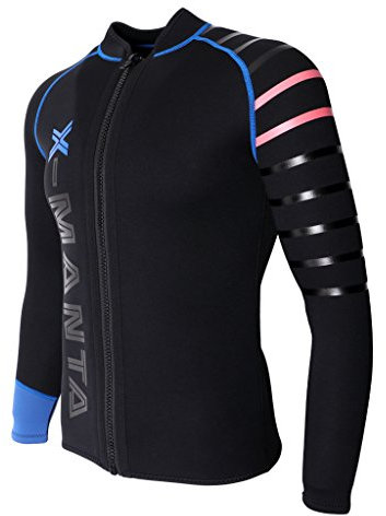 Homyl Männer Herren 3mm Neoprenanzug Top Jacke Langarm Neoprenjacke - Schwarz, M