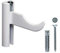 Fischer RX 537954 Étagère pour radiateurs et radiateurs en aluminium, pour mur plein et perforé, blanc