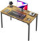 CubiCubi Schreibtisch Klein, 100 x 48 x 75 cm, computertisch PC Tisch, Heimbüro Schreibtisch, Küchentisch, Industriedesign für Zuhause, Büro, Arbeitszimmer, Schreiben, Braun