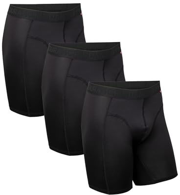 DANISH ENDURANCE Sportkalsonger för män, andas, skavfria, 3-pack | Sportkalsonger, andningsbara och fukttransporterande, skavfria med skön stretch, för träning och gym