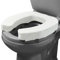Lunderg Toilet Seat Riser for Seniors - Adds 2 inches. Universal Fit - Raised Toilet Seat Cushion with High-Density Foam for enhanced Comfort & Elevation. Easy to Clean. Post-Surgery Must have (White)