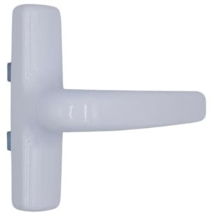 Cremonese per Infissi in Alluminio, Maniglia Ambidestra per Finestre e Porte Interne, Colori con Tinte RAL - FERCOLOR (Bianco RAL9010)